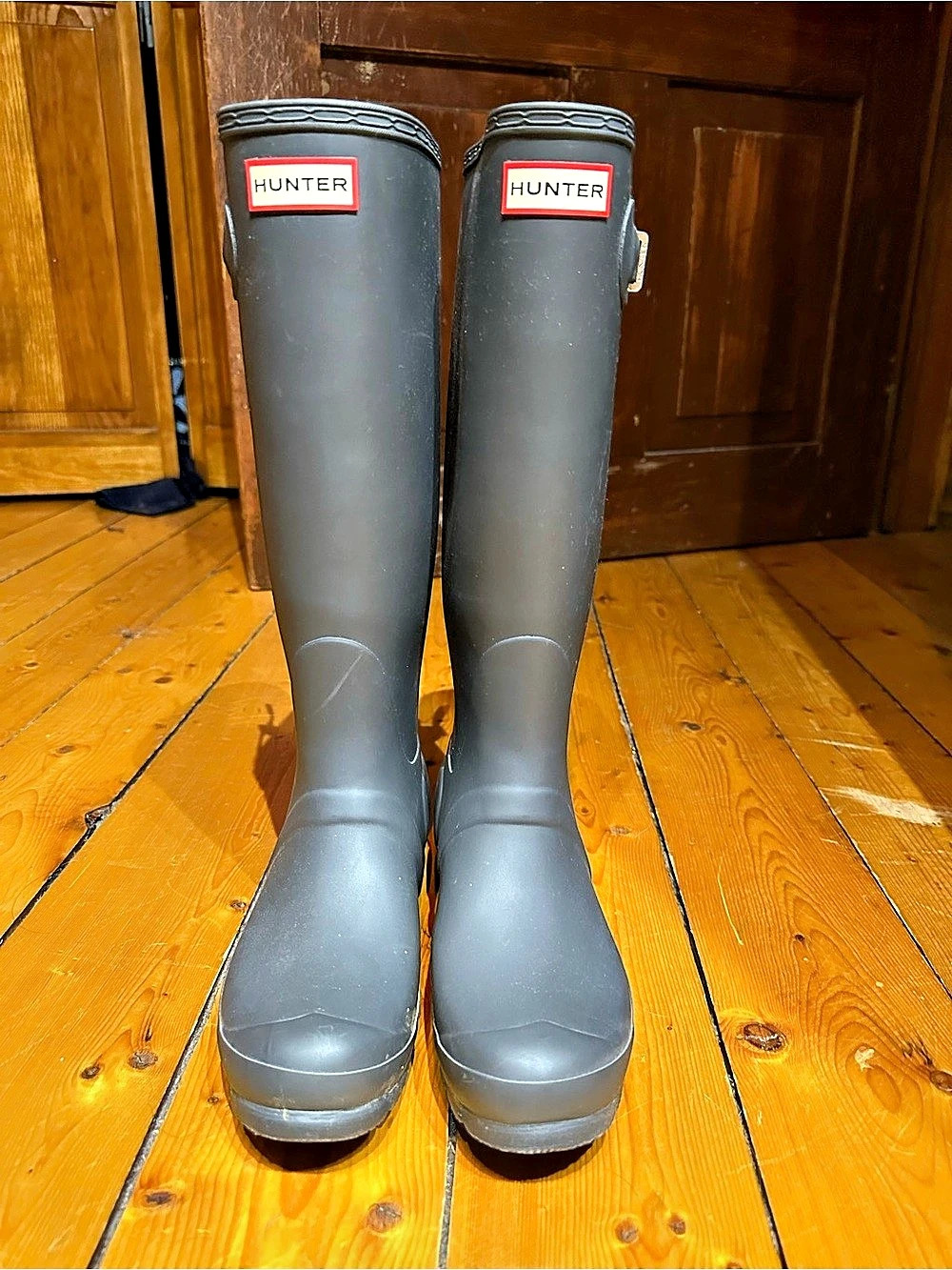 Hunter Original Tall Rain Boots in Black US 7